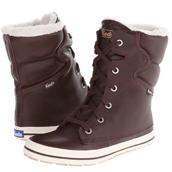 Keds Shoes - Keds Java Brown Droplet Tumbled Leather Boots